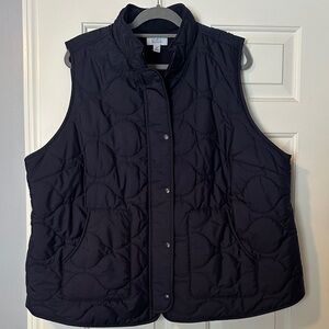Croft & Barrow Navy Quilted Vest